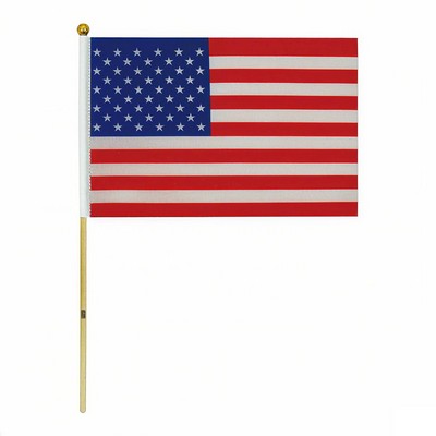 American Handheld Flag W/ Pole