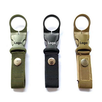 Webbing Water Bottle Holder Clip W/ Durable Plastic Buckle