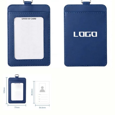 PU Leather ID Badge Holder