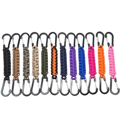 Paracord Keychain Carabiner Clip