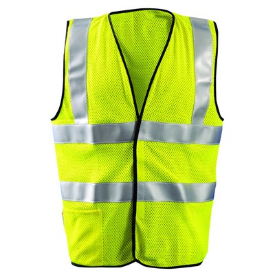 Occunomix LUX-SSFGCFR PREMIUM FLAME RESISTANT DUAL STRIPE MESH VEST *