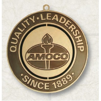 1 3/4" Round Top Brass Bookmark