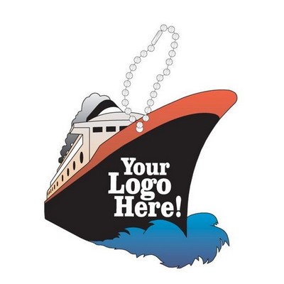 Cruise Ship Promotional Line Key Chain w/ Black Back (6 Square Inch)
