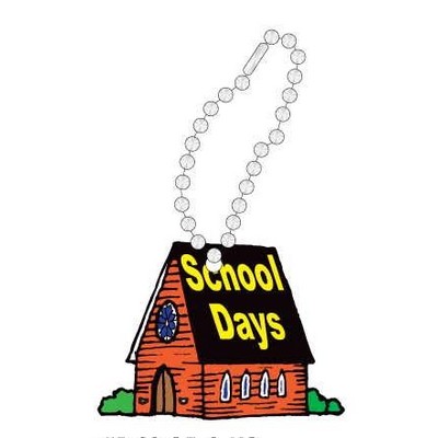 School Days House Promotional Key Chain w/ Black Back (8 Square Inch)