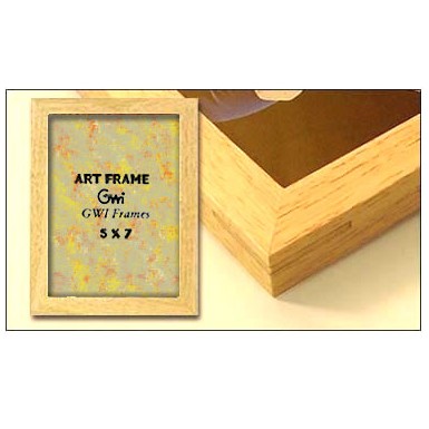 Natural Square Corner Picture Frame (5"x7")