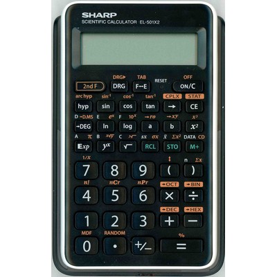 Sharp® EL501X2BWH Engineering Scientific Calculator