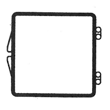Rigid Clear Hinged Plastic Box (1 1/4"x1 1/4"x5/8")