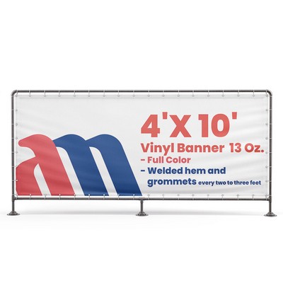 Banner 4'x10' Vinyl 13 Oz. Full Color