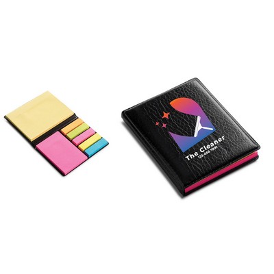 Leatherette Sticky Note Book