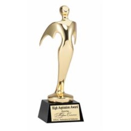 Golden Aspiration Achievement Art Glass Sculpture