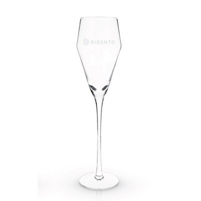 Viski® Angled Crystal Prosecco Glass, set of 2