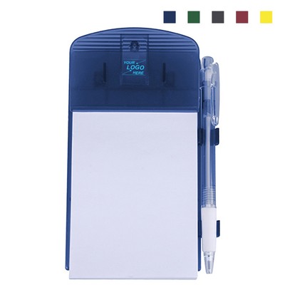 Magnetic Clip w/Notepad and Ballpoint Pen
