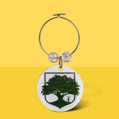 Offset Printed Wine Charms 1"