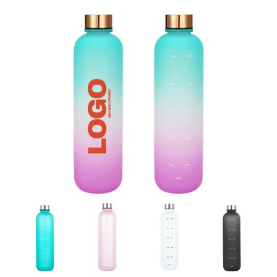 1 Liter (33 oz.) Time Marked Water Bottle