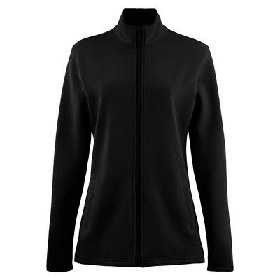 Zorrel® Dakota Ladies Poly Cotton Fleece Performance Long Sleeve Full-Zip