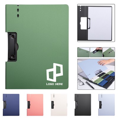 Plastic File Folder W/ Metal Clip