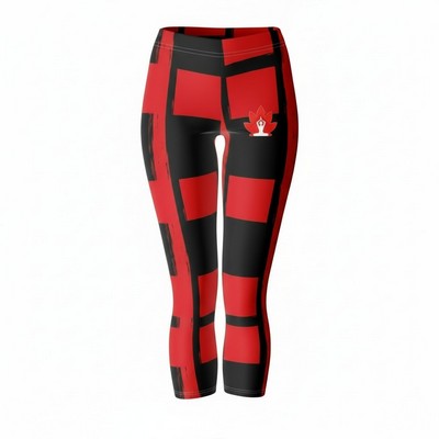 Women's Yoga Capri Pants Premium Quality Sublimated