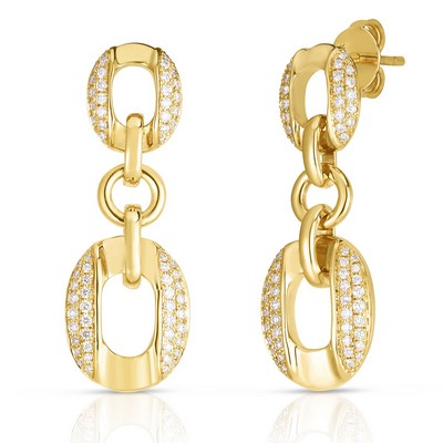 Jilco Diamond Doorknocker Earrings