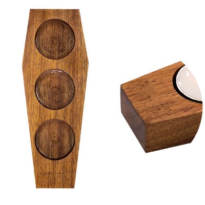 Wood Candle Stand
