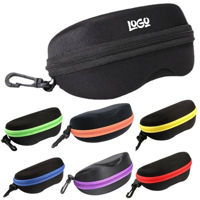 EVA Zipper Eyeglass Case w/ Keychain