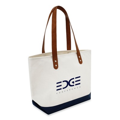 Large Leather Handle Tote