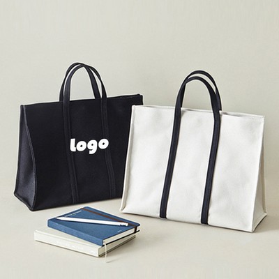 Cotton Canvas Everyday Tote Bag