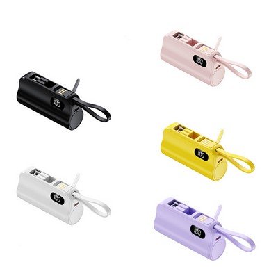 Pocket-Sized Power Cube with Integrated Cable