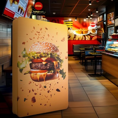 3D Fabric Banner Stand with Round Corners (6.5' x 10')