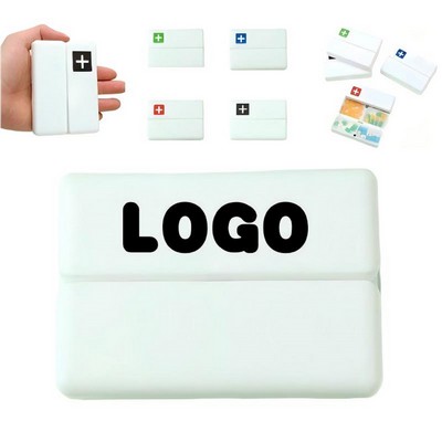Portable Magnetic Compartment Pill Box