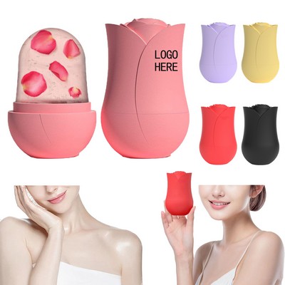 Customizable Rose-Shaped Silicone Facial Massager
