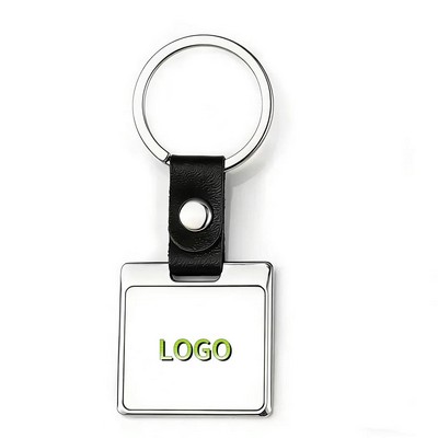 Custom Photo Keychain Zinc Alloy Sublimation