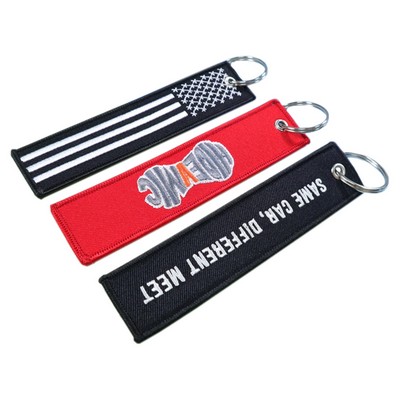 Embroidered Keychain Tag