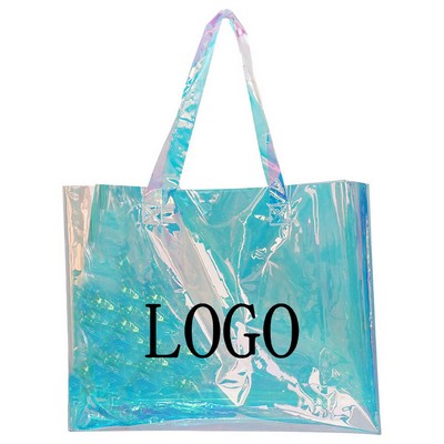 Transparent PVC Iridescent Rainbow Laser Wedding Bag