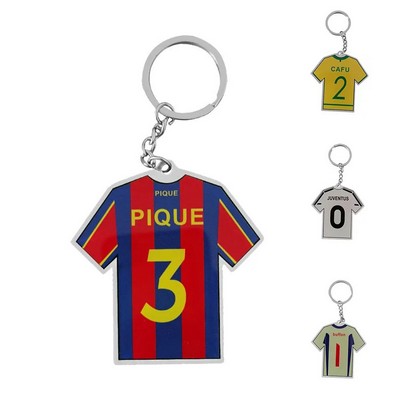 Customized Acrylic Football Jersey Keychain