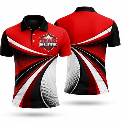 Men's Butterfly Mesh Short Sleeve Polo Shirt 160GSM