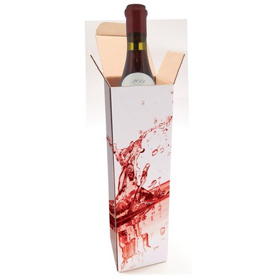 Custom Wine bottle box 3.5"x 3.5"x 12" Hot Stamped