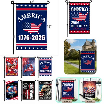 Custom 12" x 18" America 250th Garden Flag