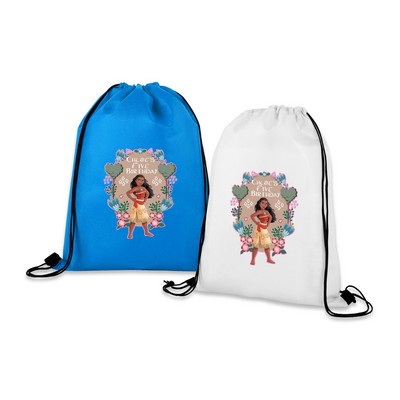 14" x 18" Non-Woven Drawstring Cinch Backpack – 80GSM Lightweight Bag