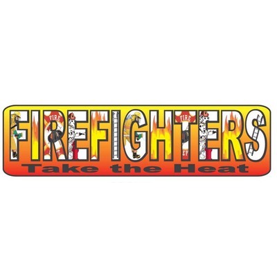 Fireman Slogan Executive Magnet w/ Full Magnetic Back (2 Square Inch)