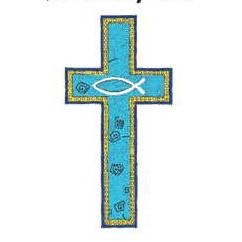Blue Cross Lapel Pin