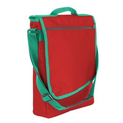 USA & Union Made 600 Denier Polyester Slanted Messenger Bag (14"x10")