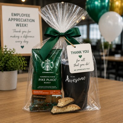 Employee Appreciation Coffee Gift Set with Tumbler