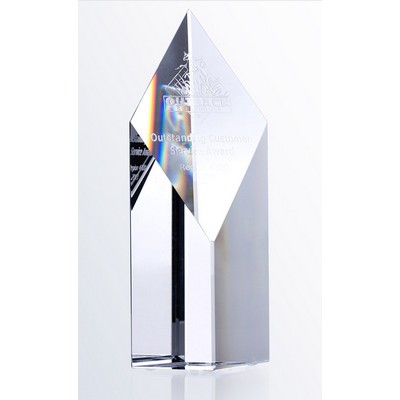 Crystal Super Diamond Tower, Large (4"x12"H)