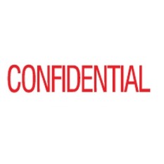 Trodat® Self-Inking Stock Message Stamp- Confidential