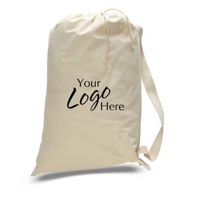 Small Canvas Drawstring Laundry Bag (18"x24")