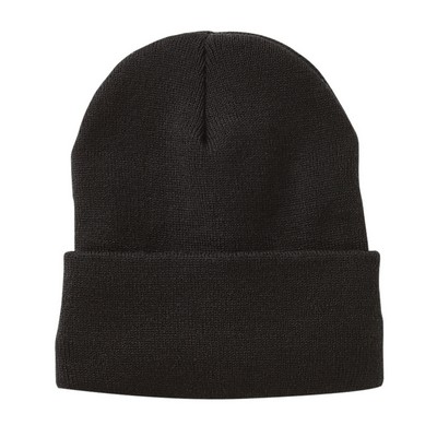 Sportsman™ Jersey Lined 12" Knit Beanie (Embroidered)