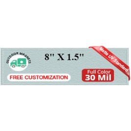 Magnet - 8x1.5 Square Corners - 30 Mil - Outdoor Safe