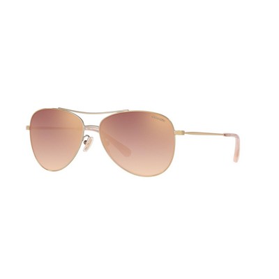 Coach® Women's Gold/Pink Sunglasses