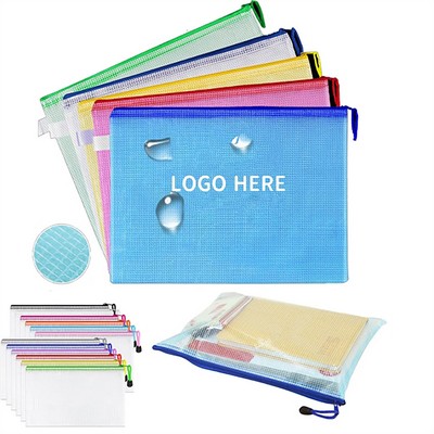 A4 Waterproof Zipper File Bag