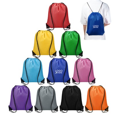 16.8" L X 13.6" W Drawstring Backpack Storage Bags